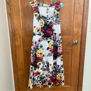 Anthropologie Floral Print Dress